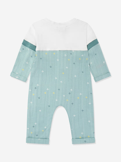Mininio Baby Boys Knitted Overall in Green