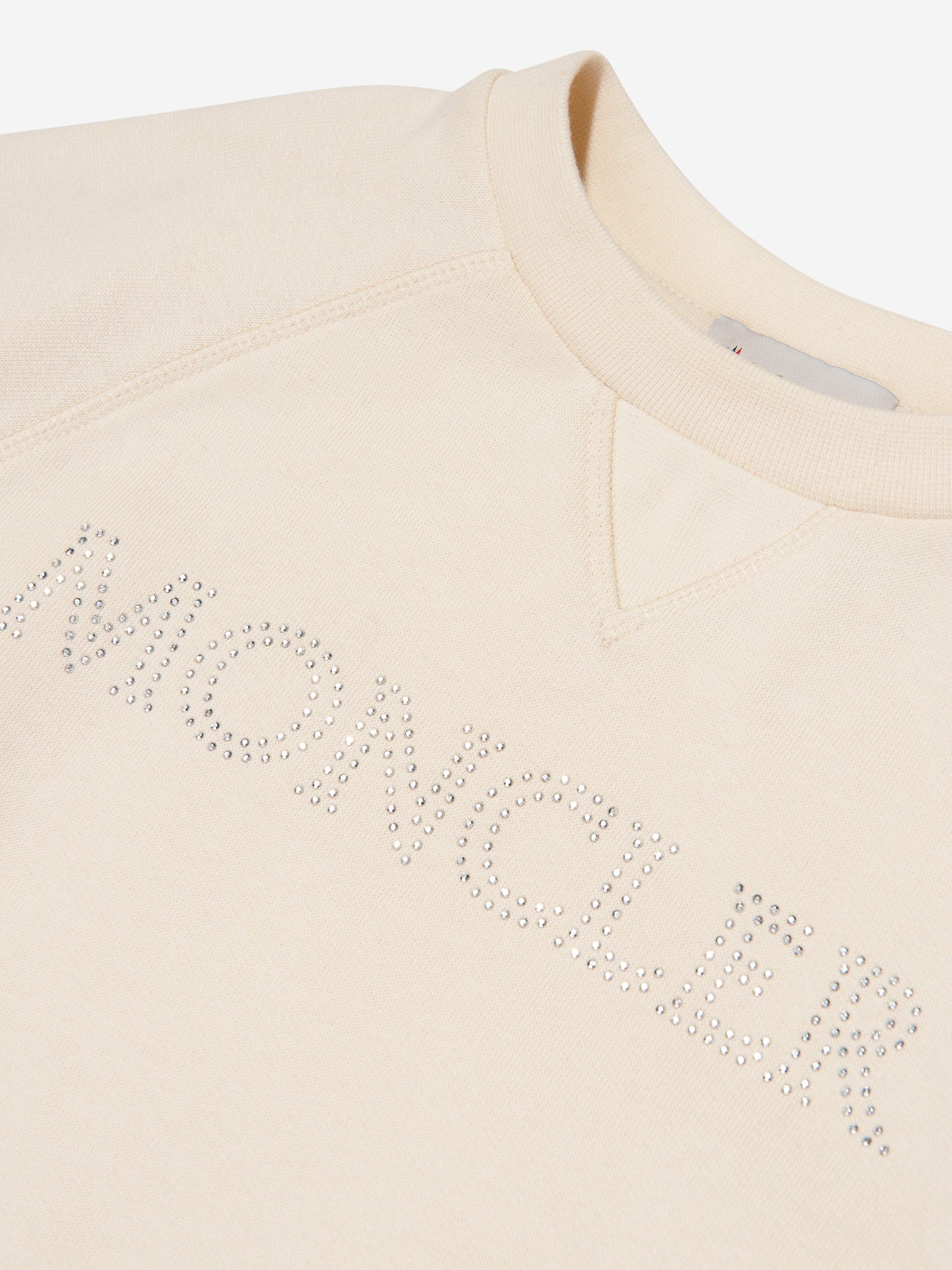 Moncler Enfant Girls Logo Sweatshirt in Ivory