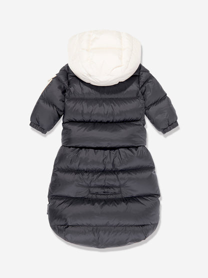 Moncler Enfant Baby Down Padded Ueno Nest in Navy