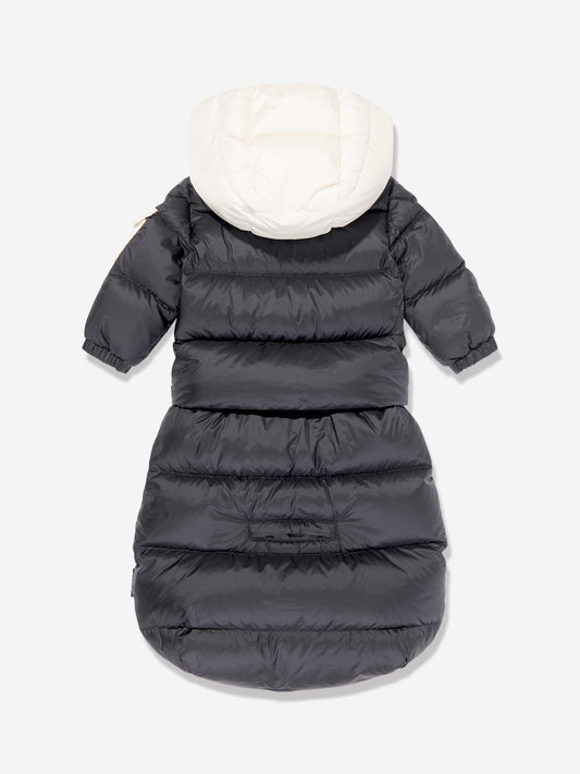 Moncler Enfant Baby Down Padded Ueno Nest in Navy