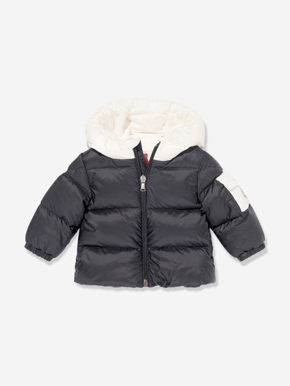 Moncler Enfant Baby Down Padded Ueno Nest in Navy