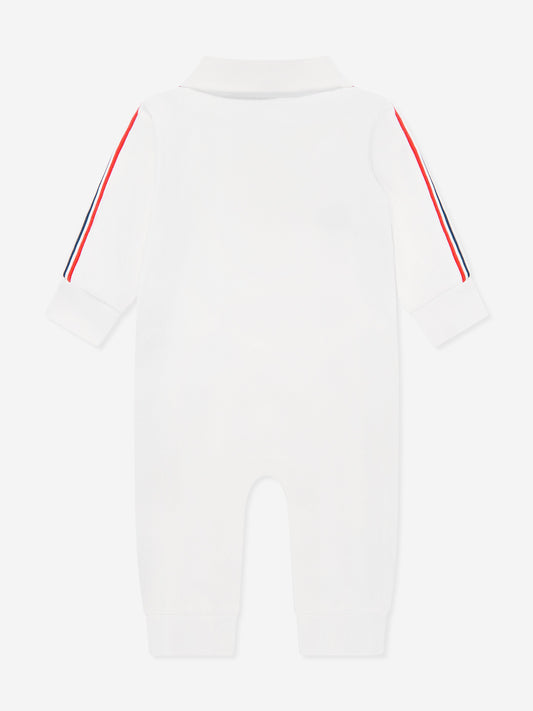 Moncler Enfant Baby Boys Logo Romper in Ivory
