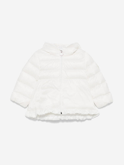 Moncler Enfant Baby Girls Down Padded Odile Jacket in White