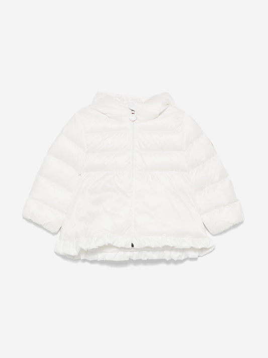 Moncler Enfant Baby Girls Down Padded Odile Jacket in White