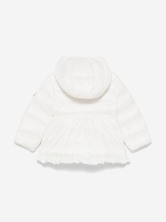 Moncler Enfant Baby Girls Down Padded Odile Jacket in White