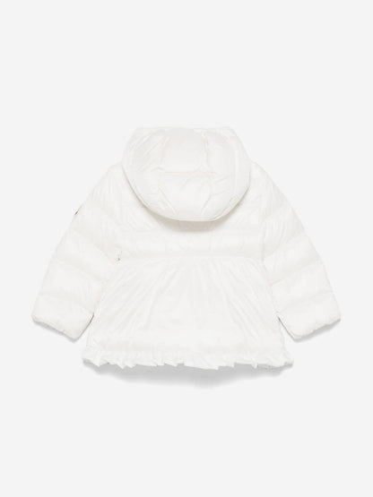 Moncler Enfant Baby Girls Down Padded Odile Jacket in White