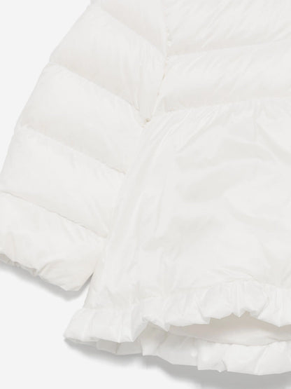 Moncler Enfant Baby Girls Down Padded Odile Jacket in White