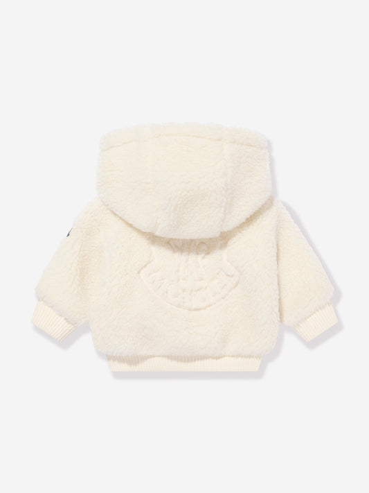 Moncler Enfant Baby Boys Zip Up Top in Ivory