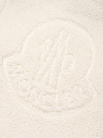Moncler Enfant Boys Zip Up Cardigan in Ivory