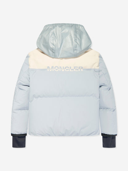 Moncler Enfant Girls Grenoble Down Padded Stennes Jacket in Blue