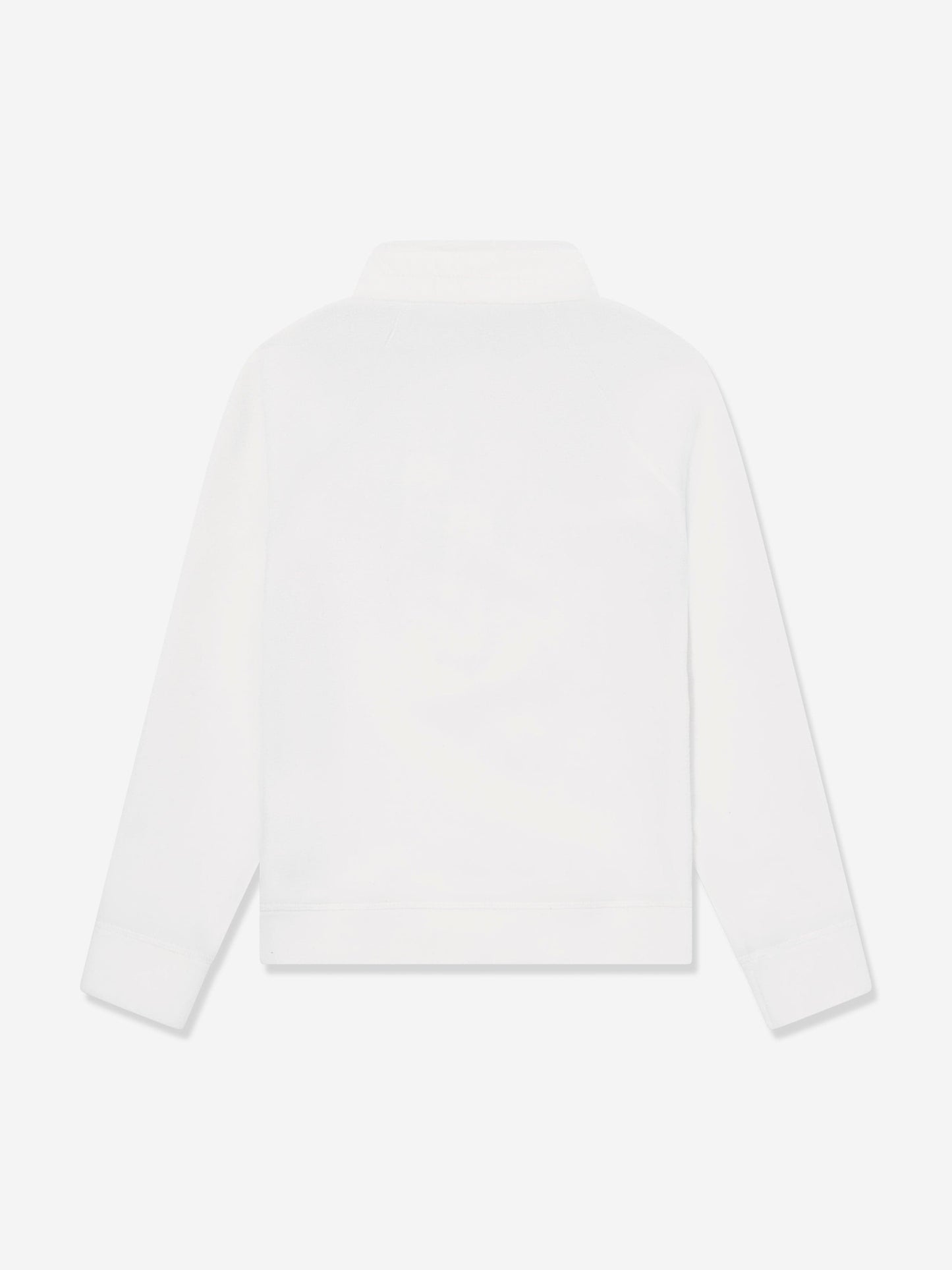 Moncler Enfant Kids Grenoble Half Zip Sweatshirt in White