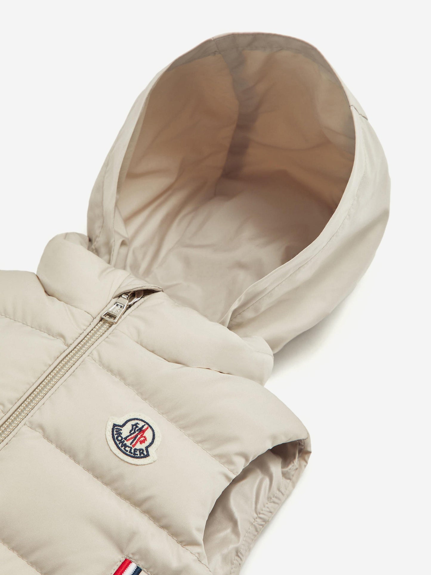 Moncler Enfant Baby Boys Down Padded Buang Gilet in Beige