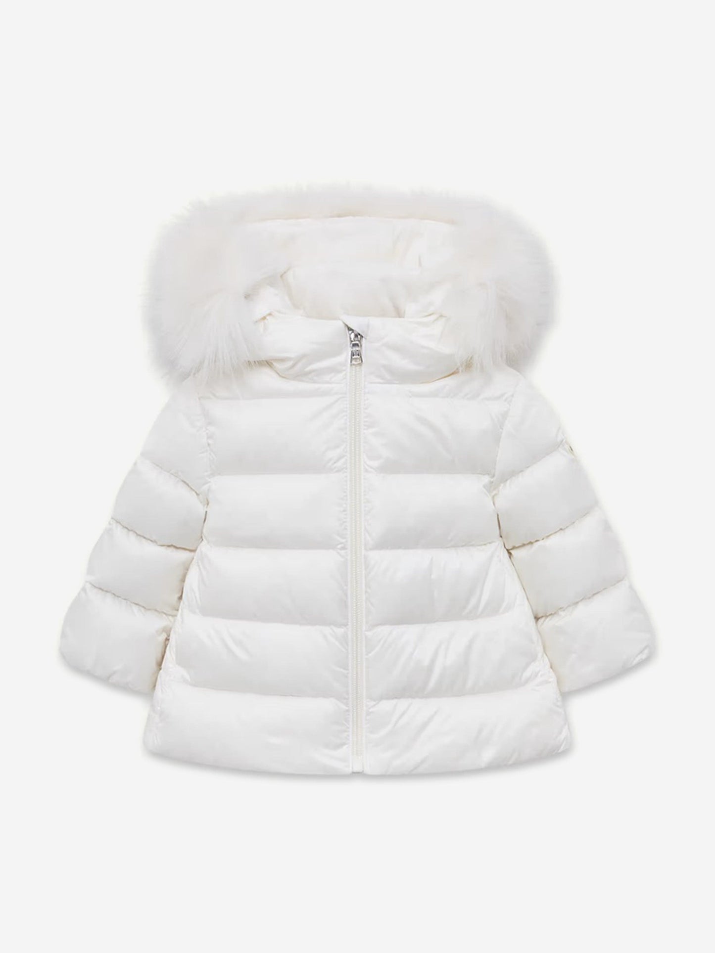 Moncler Enfant Baby Girls Down Padded Obie Jacket in Ivory