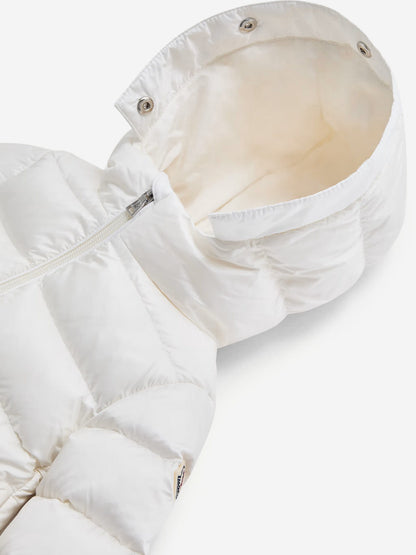 Moncler Enfant Baby Girls Down Padded Obie Jacket in Ivory