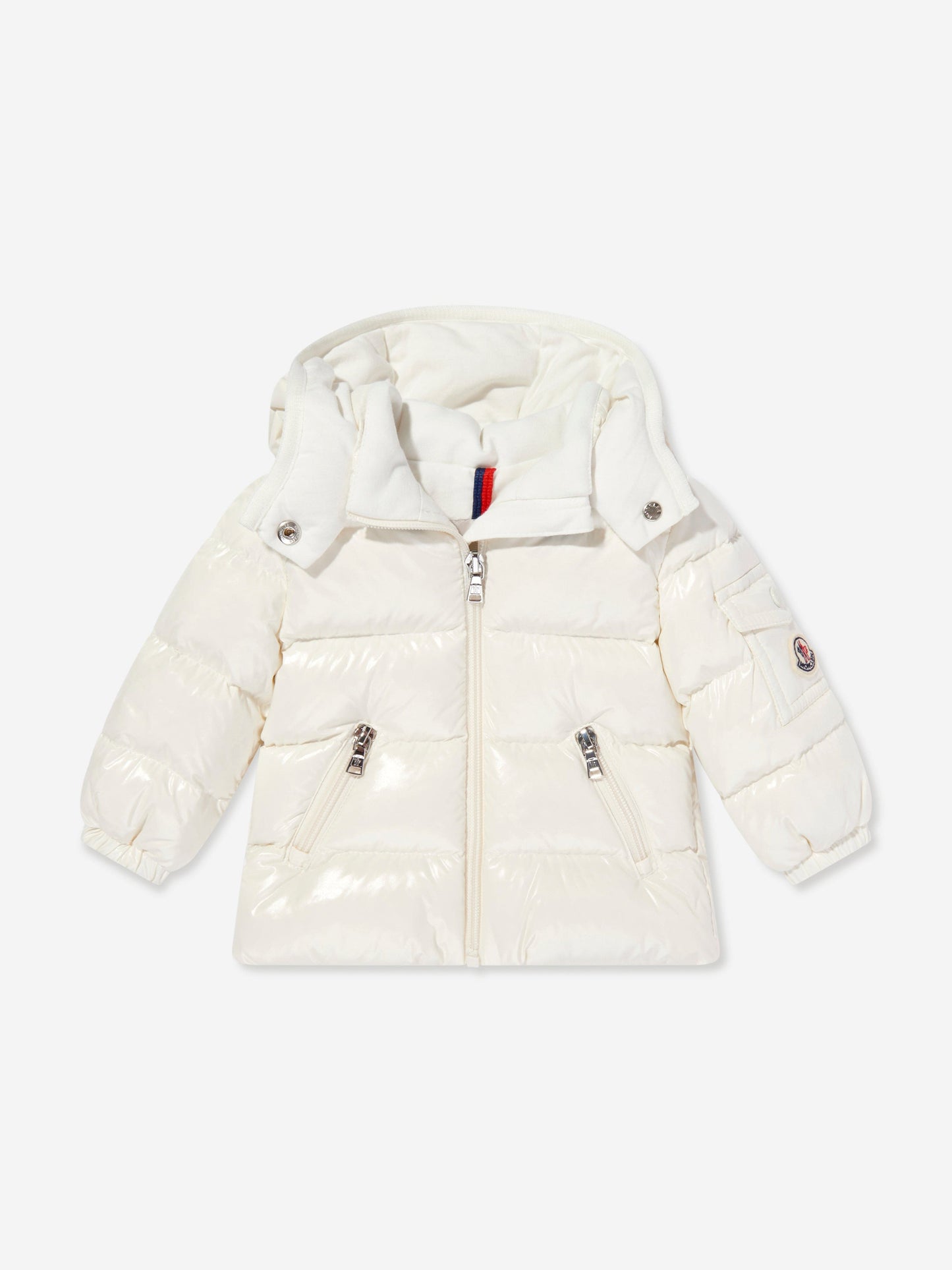 Moncler Enfant Baby Girls Down Padded Bady Jacket in Ivory