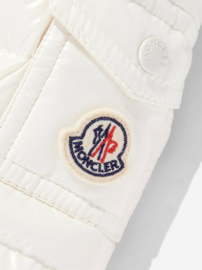Moncler Enfant Baby Girls Down Padded Bady Jacket in Ivory