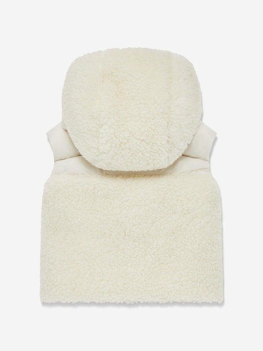Moncler Enfant Baby Girls Down Botha Gilet in Ivory