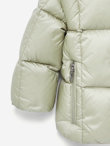 Moncler Enfant Baby Girls Down Padded Parana Jacket in Green