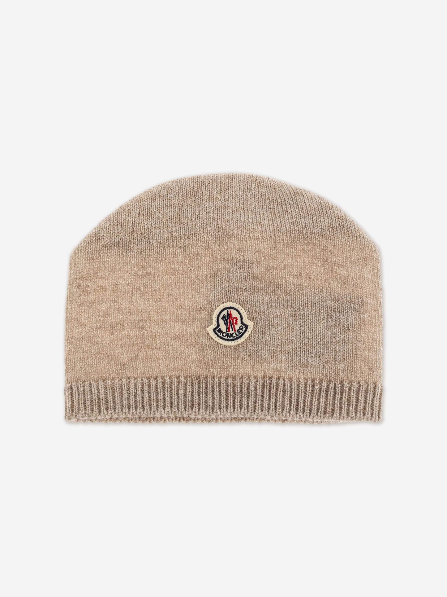 Moncler Enfant Baby Cashmere Beanie Hat in Beige