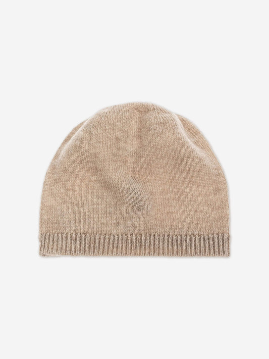 Moncler Enfant Baby Cashmere Beanie Hat in Beige