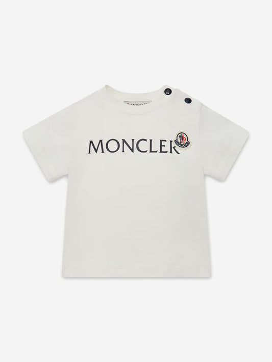 Moncler Enfant Baby Boys Logo T-Shirt in Ivory