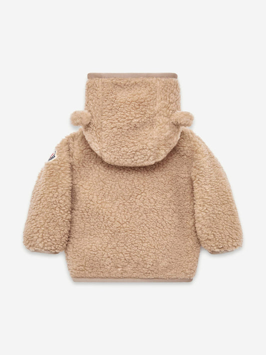 Moncler Enfant Baby Boys Teddy Fleece Zip Up Top in Beige