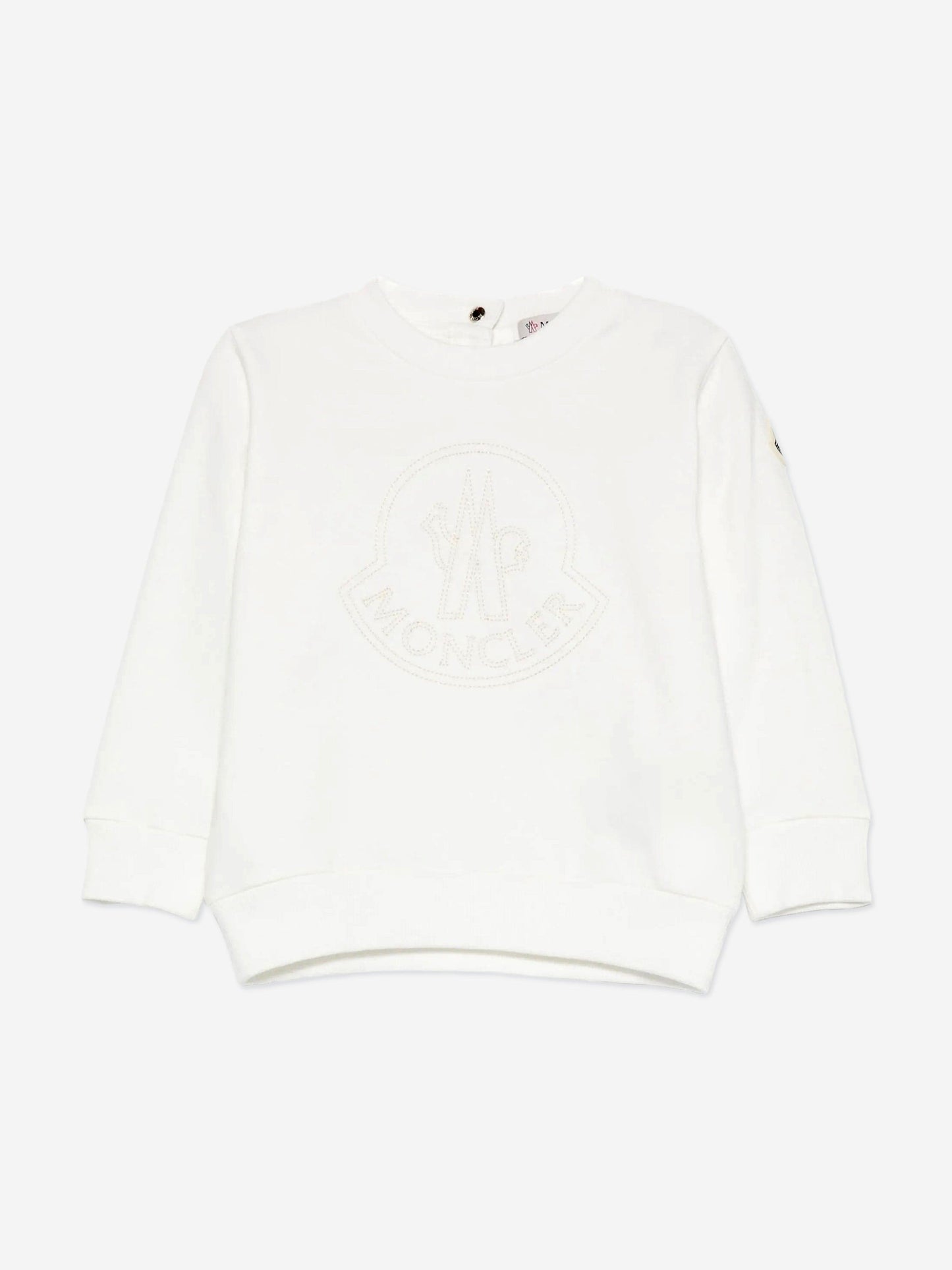 Moncler Enfant Baby Boys Logo Sweatshirt in Ivory
