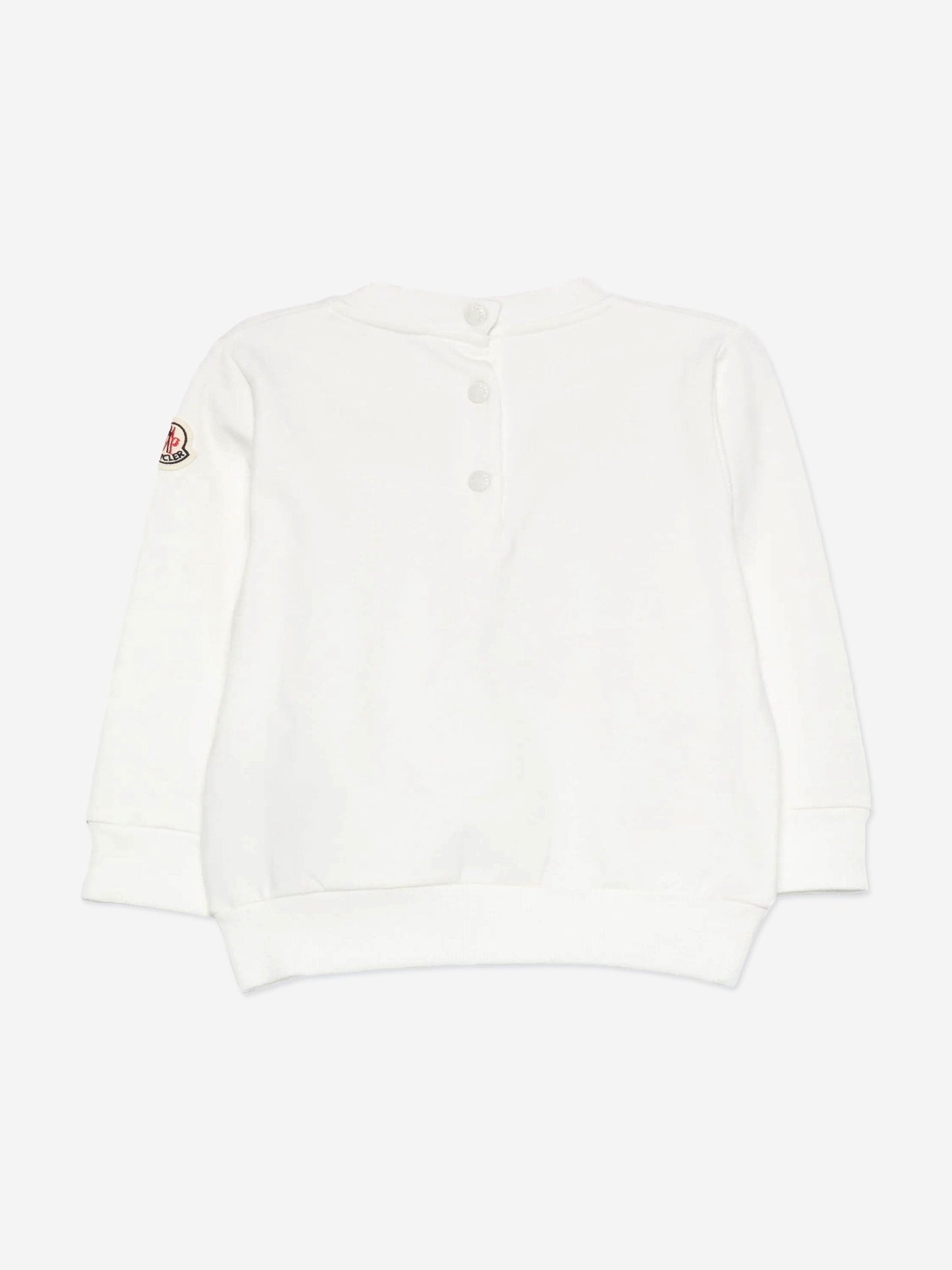 Moncler Enfant Baby Boys Logo Sweatshirt in Ivory