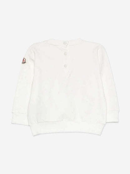 Moncler Enfant Baby Boys Logo Sweatshirt in Ivory