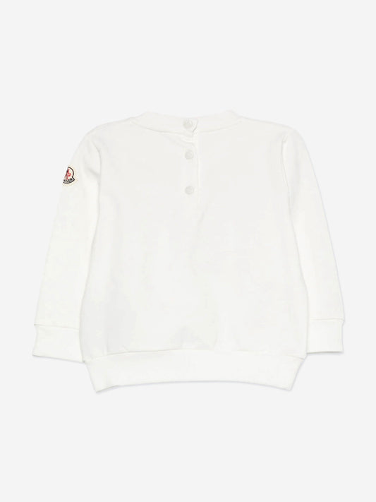 Moncler Enfant Baby Boys Logo Sweatshirt in Ivory