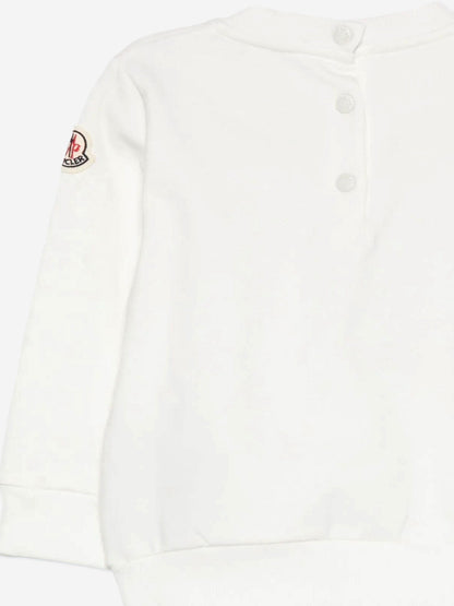 Moncler Enfant Baby Boys Logo Sweatshirt in Ivory