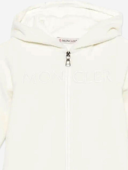 Moncler Enfant Baby Romper with Ears in Ivory