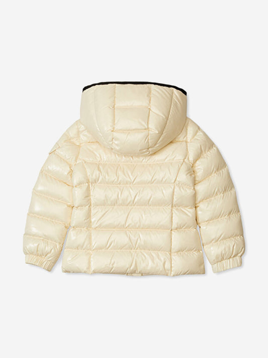 Moncler Enfant Girls Down Padded Bady Jacket in Ivory