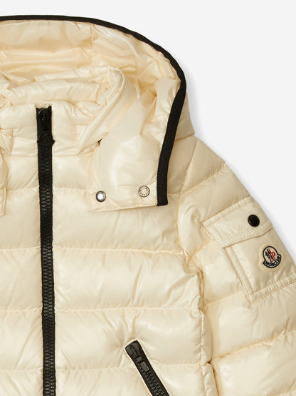 Moncler Enfant Girls Down Padded Bady Jacket in Ivory
