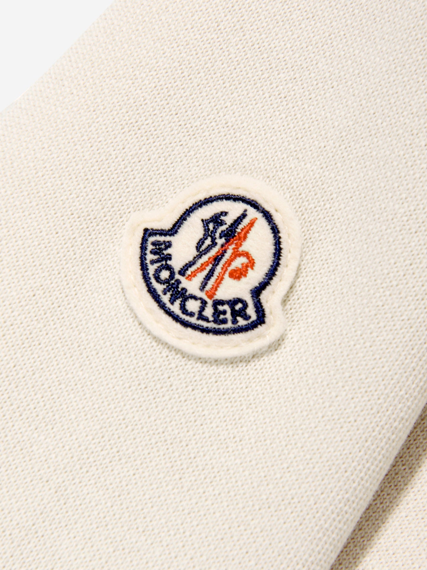 Moncler Enfant Girls Branded Sweater Dress in Ivory
