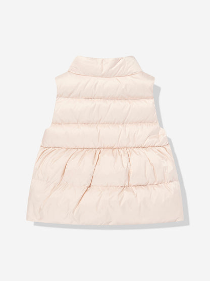 Moncler Enfant Baby Girls Hivette Down Padded Gilet in Pink
