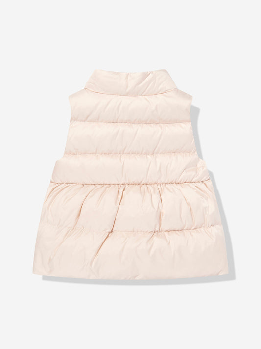 Moncler Enfant Baby Girls Hivette Down Padded Gilet in Pink
