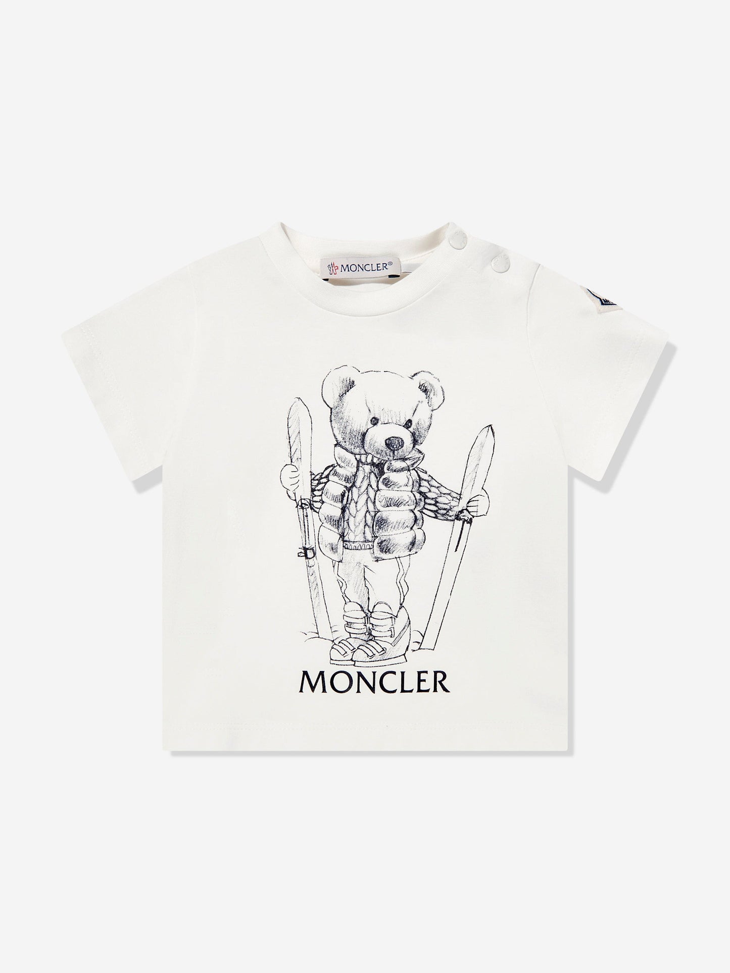 Moncler Enfant Baby Boys Ski Bear T-Shirt in Ivory