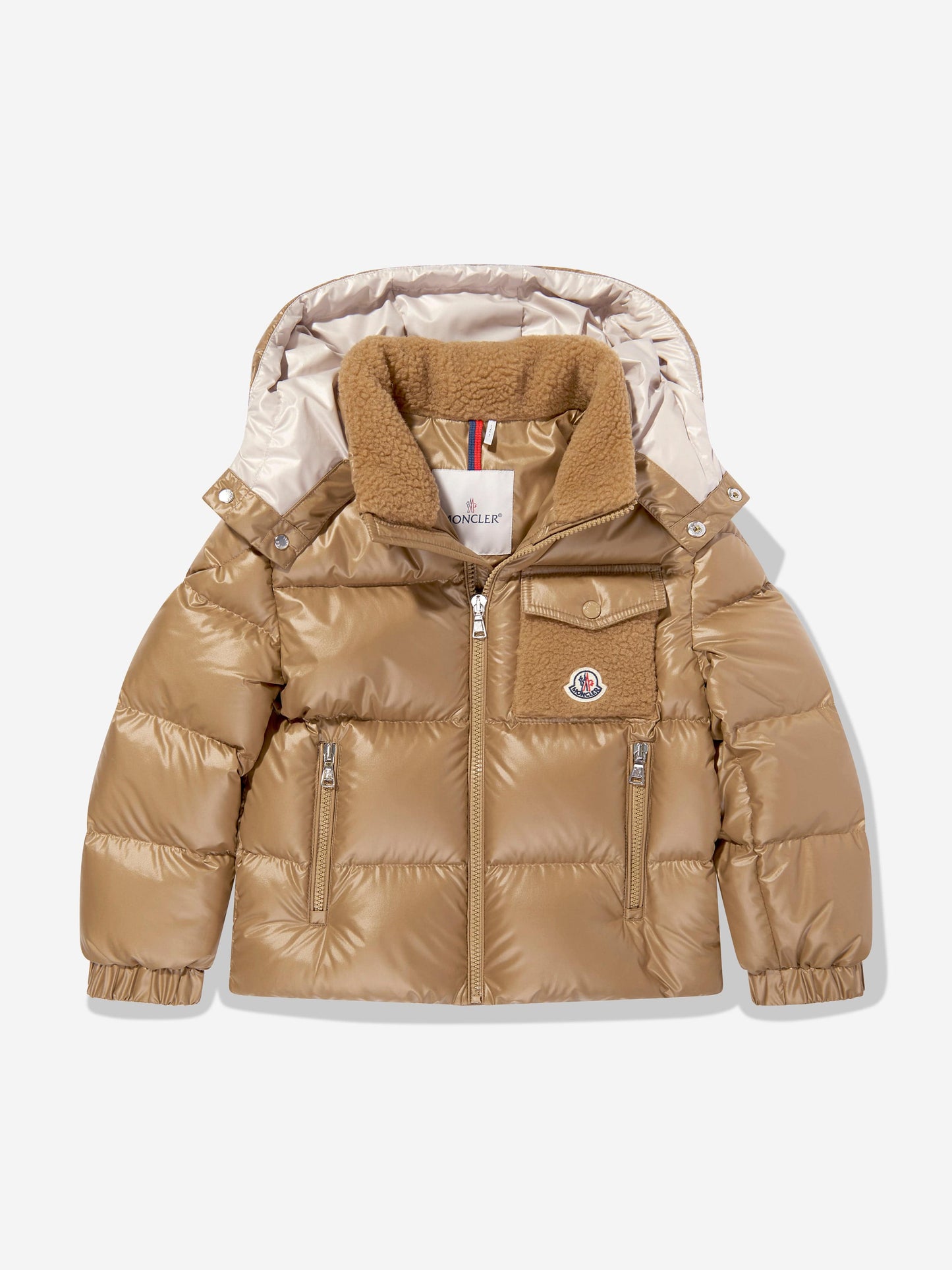 Moncler Enfant Kids Yule Down Padded Jacket in Beige