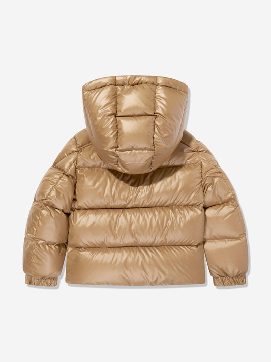 Moncler Enfant Kids Yule Down Padded Jacket in Beige