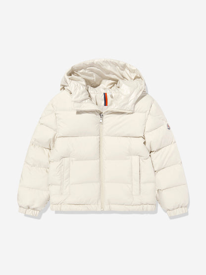 Moncler Enfant Boys Taidu Down Padded Jacket in Ivory