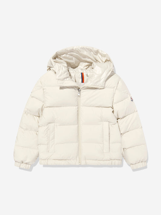 Moncler Enfant Boys Taidu Down Padded Jacket in Ivory