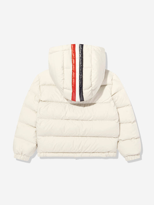 Moncler Enfant Boys Taidu Down Padded Jacket in Ivory
