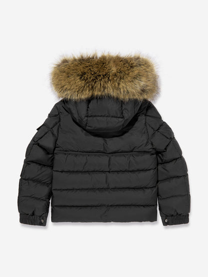 Moncler Enfant Boys New Byrone Down Padded Jacket in Black