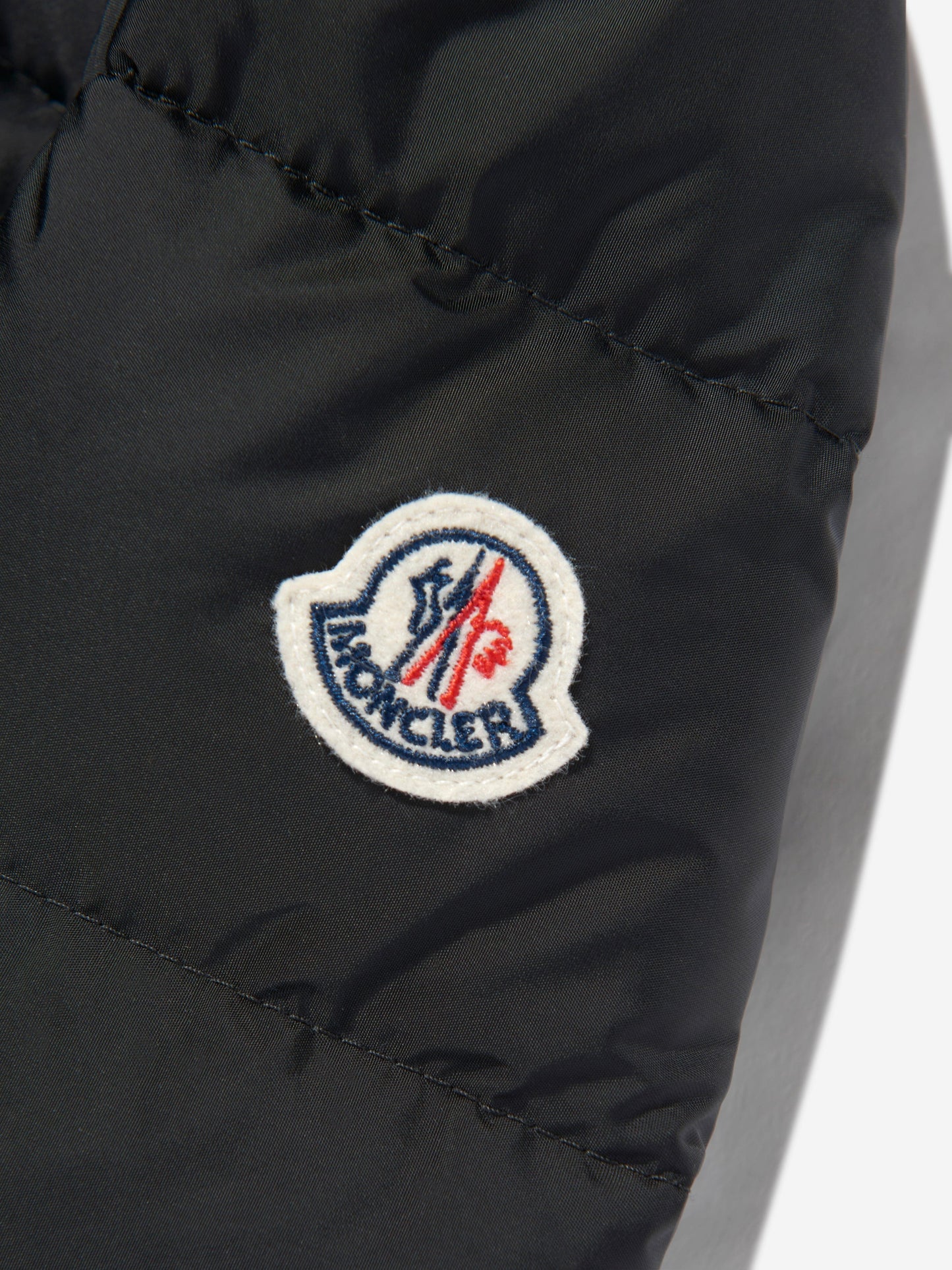 Moncler Enfant Girls Abelle Down Padded Long Coat in Black