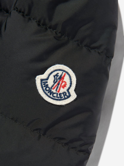Moncler Enfant Girls Abelle Down Padded Long Coat in Black