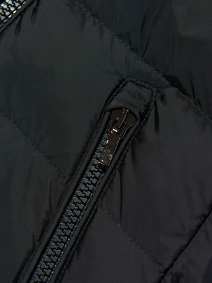 Moncler Enfant Girls Abelle Down Padded Long Coat in Black