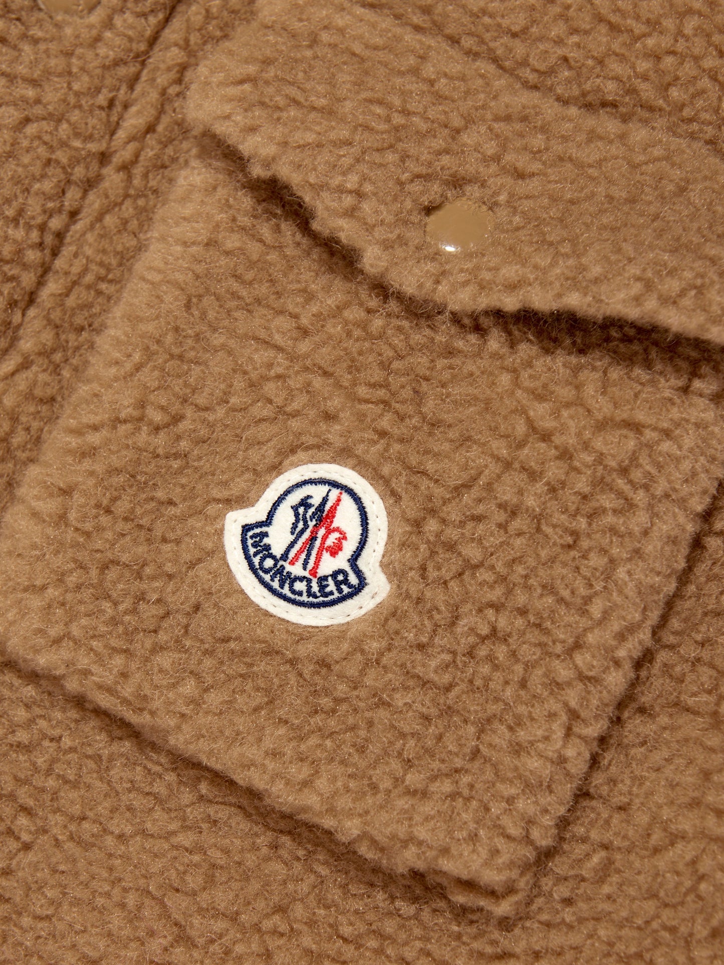 Moncler Enfant Boys Pocket Overshirt in Beige