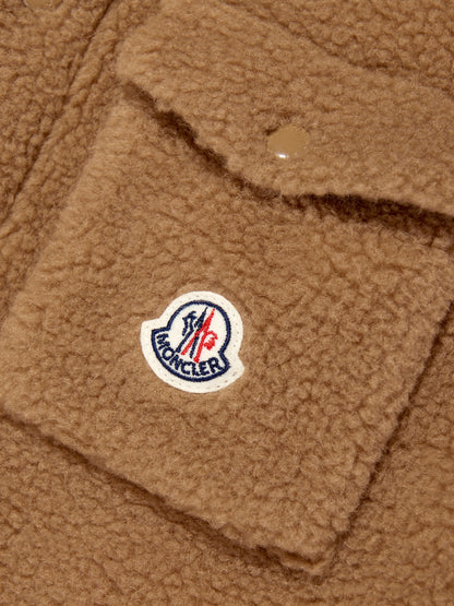 Moncler Enfant Boys Pocket Overshirt in Beige