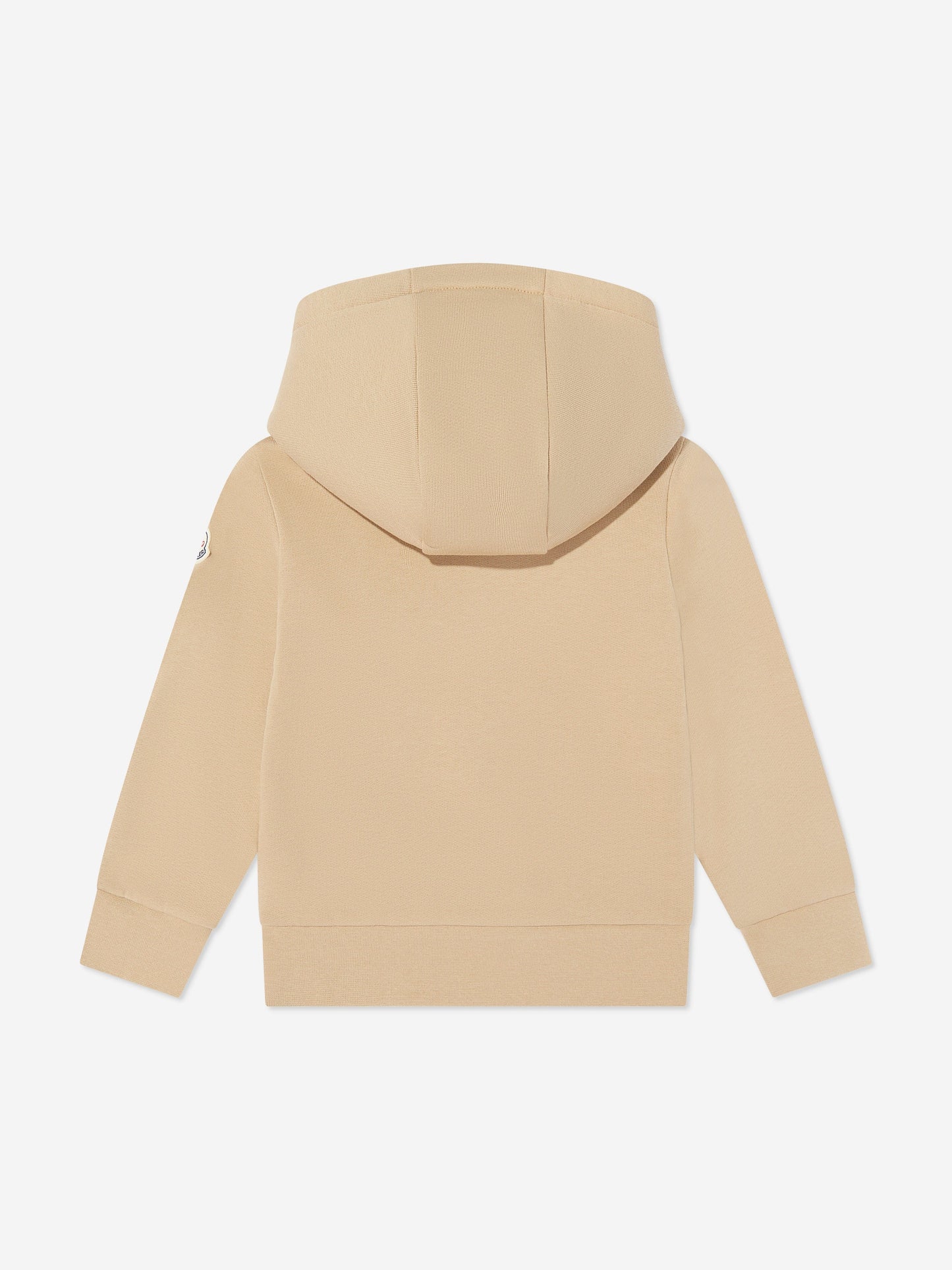 Moncler Enfant Boys Logo Hoodie in Beige